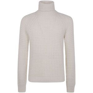 Nuur Men Military Stitch Long Sleeves Turtle Neck Sweater